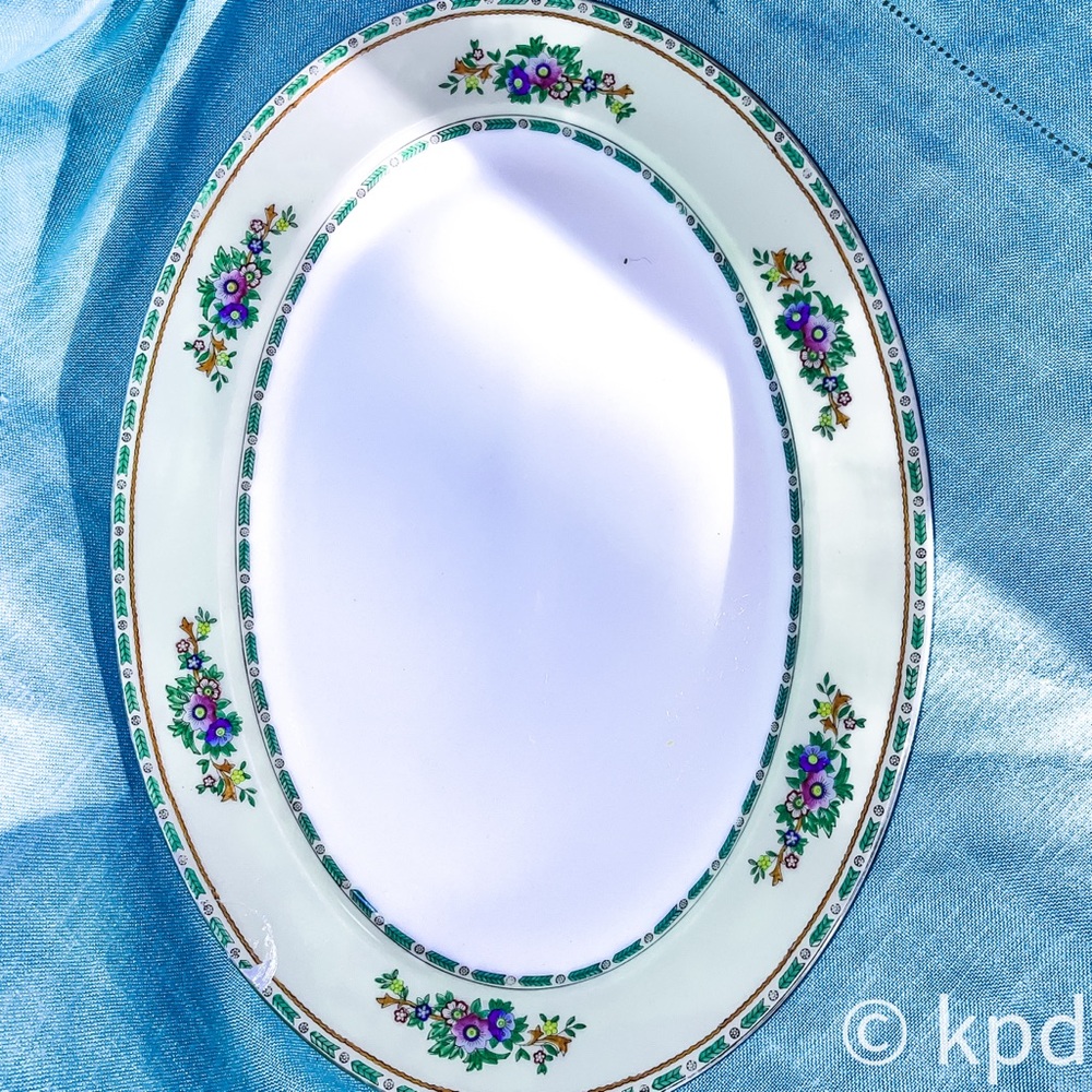 Vintage Grafton 16” Oval Serving Platter by Meito of Japan - Picture 8 of 8